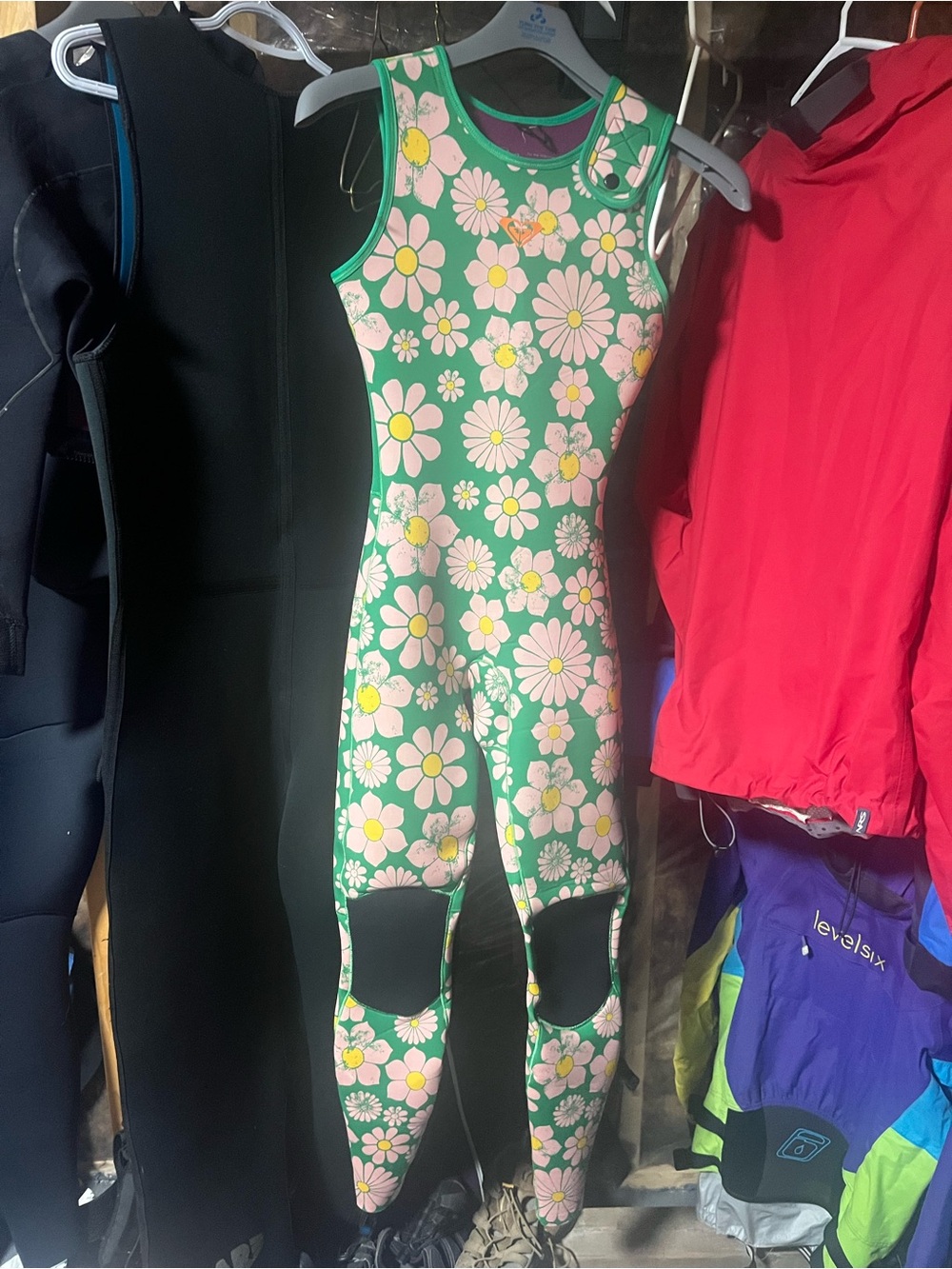Roxy Green Floral Wetsuit